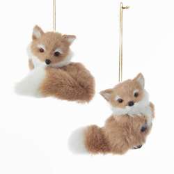 Item 100405 Furry Fox Ornament