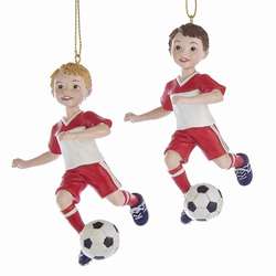 Item 100427 Soccer Boy Ornament