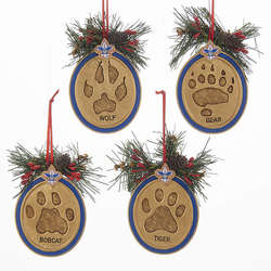 Item 100437 Cub Scouts Animal Paw Print Ornament