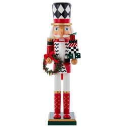 Item 100539 Red Black White Nutcracker