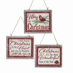 Item 100556 Christmas Sign Ornament