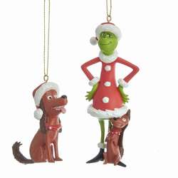 Item 100581 Santa Max/Grinch With Max Ornament