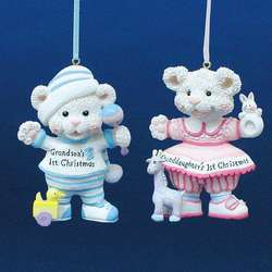 Item 100616 Grandchildren's First Christmas Bear Ornament