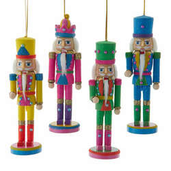 Item 100638 thumbnail Wooden Glow In Dark Nutcracker Ornament