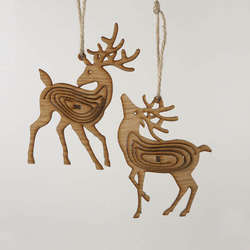 Item 100654 Brown Reindeer Ornament
