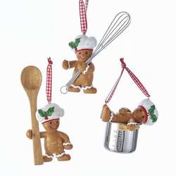 Item 100659 Gingerbread Boy With Utensil Ornament