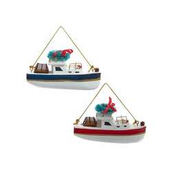 Item 100660 Crab Lobster Boat Ornament
