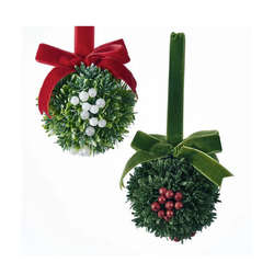 Item 100698 thumbnail Christmas Kisses Mistletoe Ball Ornament