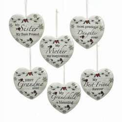 Item 100763 thumbnail Heart With Sentiment Ornament