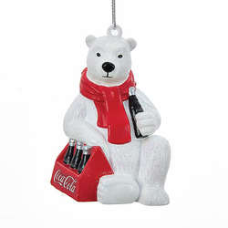 Item 100838 Coca-Cola Polar Bear With Six-Pack Ornament