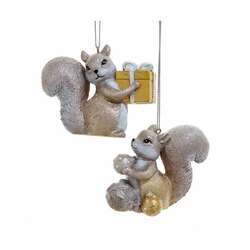 Item 100854 Platinum Squirrel Ornament