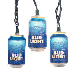 Item 101002 Bud Light Beer Can Christmas Tree Lights