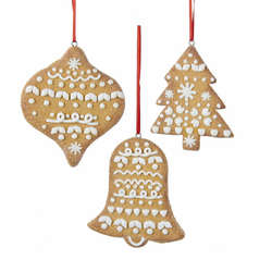 Item 101035 Gingerbread Onion/Christmas Tree/Bell Ornament