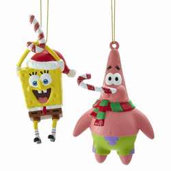 Item 101051 Spongebob/Patrick Ornament