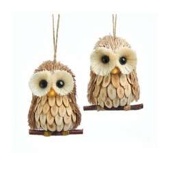 Item 101056 thumbnail Wood And Sisal Owl Ornament