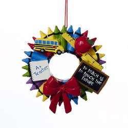 Item 101090 Crayon Wreath Ornament