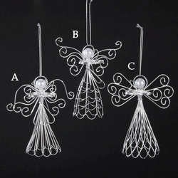Item 101111 Wire Angel Ornament