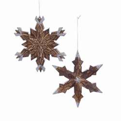 Item 101124 Brown Snowflake Ornament