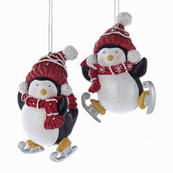 Item 101130 Frosted Snow Penguin Ornament