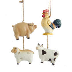 Item 101133 Farm Animal Ornament