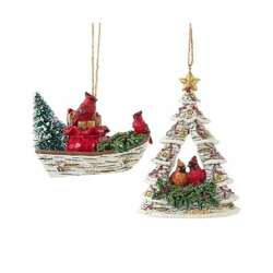 Thumbnail Cardinal On Boat/Tree Ornament