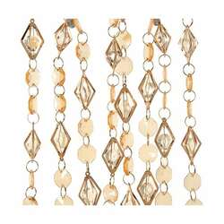 Item 101254 6ft Acrylic Champagne Clear Garland