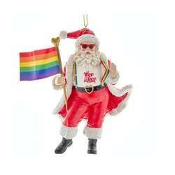Item 101299 Pride Santa Ornament