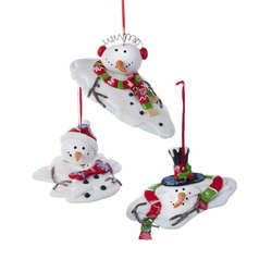 Item 101305 thumbnail Melting Snowman Ornament