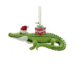 Item 101315 Under The Sea Crocodile Eith Gift Box Ornament