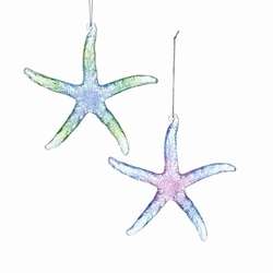 Item 101334 Starfish With Glitter Ornament