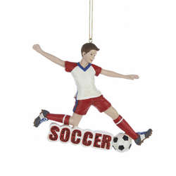 Item 101352 Boy Soccer Player Ornament