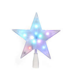 Item 101371 Countdown Color Changing Star Tree Topper