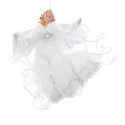 Item 101427 White Flying Angel Ornament