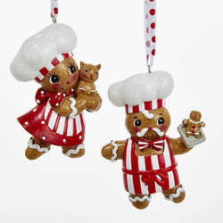 Item 101470 Ronnie Rooney Gingerbread Chef Boy/Girl Ornament