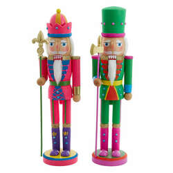 Item 101488 thumbnail Pink Green Glow In Dark Nutcracker