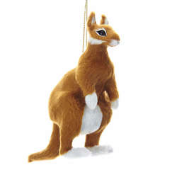 Item 101532 Furry Kangaroo Ornament