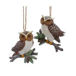 Item 101537 Pinecone Owl Ornament