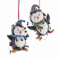 Item 101562 thumbnail Penguins With Lights Ornament