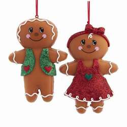 Item 101566 Holly Gingerbread Boy/Girl Ornament