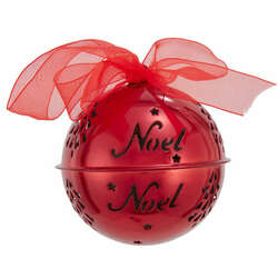 Item 101582 Metal Red Bell Ornament