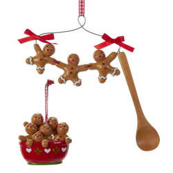 Item 101624 Gingerbread With Bowl/Spoon Ornament
