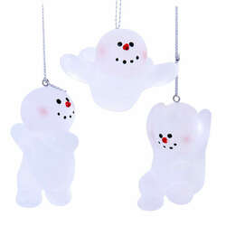 Item 101653 thumbnail Frosted Snowman Ornament