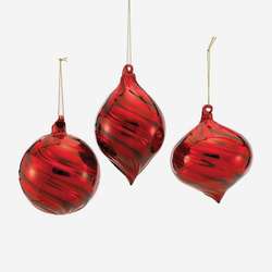 Item 101683 thumbnail Red Ball/Finial/Onion Ornament