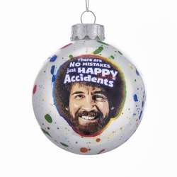 Item 101781 Bob Ross Splatter Ball Ornament