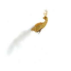 Item 101789 thumbnail Gold and White Phoenix On Metal Clip