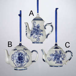 Item 101827 Delft Blue Teapot Ornament