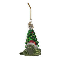 Item 101954 Noble Gem Alligator With Christmas Tree Ornament