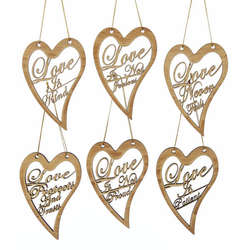 Item 101992 Heart With Saying Ornament