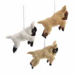 Item 102024 Furry Baby Goat Ornament