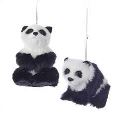 Item 102049 Furry Panda Ornament